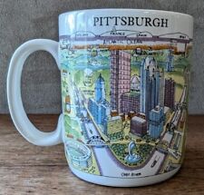 Harvey Hutter City Mugs A View From the World Pittsburgh Coffee Tea Cup 10 Oz picture