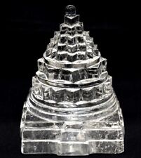 Sphatik Shree yantra / Shri yantra In Natural Quartz Crystal - 440gm - Certified picture