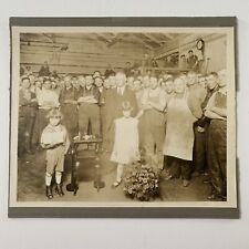 Antique Cabinet Card Group Photo Humidor Factory Workers Men Rochester NY picture