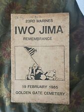 Iwo jima 23rd Marines 40th Remembrance Program February 19, 1985 picture