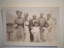July 1948 Greek Family members Real Found Vintage Old Photo 1940s GREECE ORG VTG picture