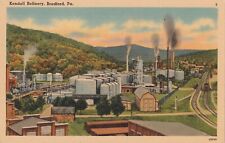 Vintage Linen Postcard - Kendall Refinery Bradford Pennsylvania picture