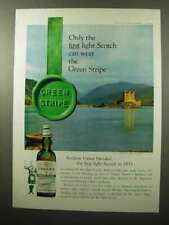 1964 Usher's Green Stripe Scotch Ad - Only The First picture