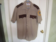 Vtg Goshen County Wyoming Sheriff Department Police uniform dress Shirt Size L picture