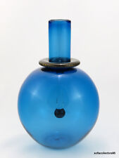 Blue Glass Candle Holder / Bottle / Vase by Nine Iron Studios / Michael Schunke picture