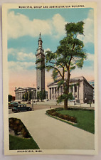 Vintage Postcard Municipal Group and Administration Building, Springfield, MA picture