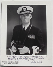 Admiral Arleigh Burke Chief Naval Operations WW II Commander Signed Photograph picture