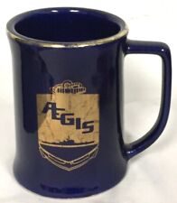 SEA SYSTEMS COMMAND DEPARTMENT OF THE NAVY BIW AEGIS DESTROYER COFFEE MUG VNTG picture