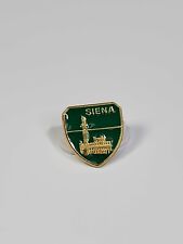 Siena Travel Souvenir Pin Town in Italy Green & Gold Colors picture
