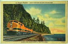 Empire Builder Streamliner Passenger Train Great Northern Railway Postcard picture