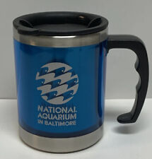 National Aquarium In Baltimore Travel Coffee Mug Sip Thru Lid Handle Insulated picture