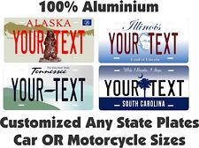 Any State Any Text License Plate Personalized Custom Auto Car Motorcycle Tag picture