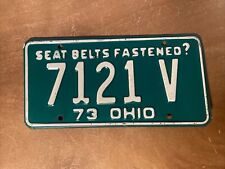 1973 Ohio License Plate # 7121 V picture
