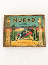 Antique Murad 'THE TURKISH CIGARETTE'  S. Anargyros Lorillard Co. Tin Circa 1910 picture