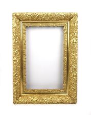 Antique 19th C Victorian Ornate Gold Gilt Gesso Picture Frame Fits 12.5x7.5 picture