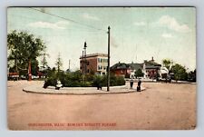 Dorchester MA-Massachusetts, Edward Everett Square, Antique, Vintage Postcard picture