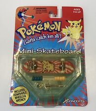 VINTAGE 1999 Pokemon X-Concepts PIKACHU Mini-Skateboard - Factory Sealed picture