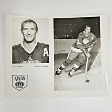 Original Photo Bob Wall Los Angeles Kings NHL Hockey L Defense Black White 10x8
