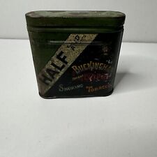 Vintage Half and Half Tobacco Hinged Lid Tin picture