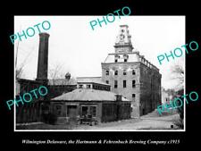 OLD LARGE HISTORIC PHOTO OF WILMINGTON DELAWARE THE H&F BREWERY Co c1915 picture