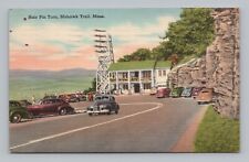 Postcard Hair Pin Turn Mohawk Trail Massachusetts c1950 picture