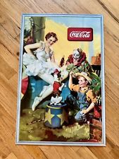 Rare Vintage Coca Cola Circus Clown Cardboard Poster - 1936 Snyder & Black Litho picture