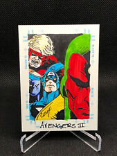 1998 Marvel The Silver Age Sketchagraph Sketch Card John Czop Avengers II Color picture