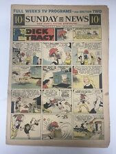 Sunday News Comic Strip Newspaper Insert Dick Tracy April 20 1958 Terry Annie picture