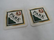 Set of Two (2) Park Beer Seit 1888 & Parkbrauerei.de Coasters Barware picture
