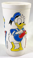 Walt Disney Plastic Juice Cup Donald Duck Huey Dewey Louie Eagle USA Vintage 70s picture