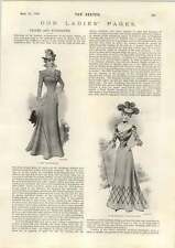 1898 Picturesque Walking Gown Opera Cloak Cape Town Mace picture