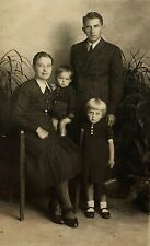 1942 WWII Ukrainian Family Children Husband Wife Vintage Photo Portrait picture