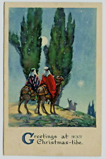 Greetings at Christmas-Tide Wise Men Postcard 1924 Christmas Seal picture