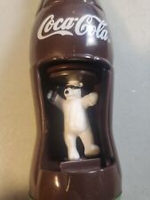COCA-COLA Bottle Windup Dancing Spinning Polar Bear - BK 2000 Collector's Toy picture
