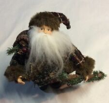 VINTAGE SANTA CLAUS DOLL 9” Height. Multicolored. picture