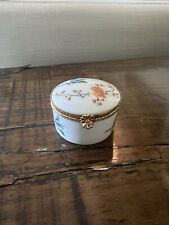 Vintage Limoges Malbec Porcelain Trinket Box picture
