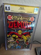 Demon #1 CGC 8.5 1972  1st app. Etrigan the Demon Signed Mike Royer White Pages picture