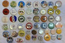 LOT OF 50 DIFFERENT VINTAGE 1970’s-1990’s PINBACK BUTTONS  ADVERTISING (24) picture
