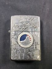 Zippo Windproof Joined Armed Forces Military Lighter Defenders Of Freedom A12  picture