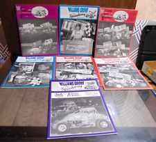7 Vintage Williams Grove Speedway Books  1991 - 1993 - 1994 - 1995 - 1996 picture
