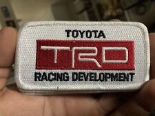 TRD TOYOTA RACING DEVELOPMENT Patch Sew On Iron On Bag Or Racing Jacket Sticker picture
