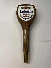 Vintage LABATT’S Imported from Canada Wooden Beer Tap Handle picture