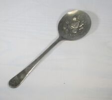 Vintage Sheffield Silver Plated Serving Salad Spoon Made in England Fruit Motif picture