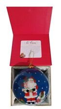 Pier 1 Imports Li Bien Hand Painted Christmas Ornament 2022 Santa Giving Gifts picture
