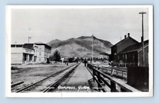 RPPC 1950'S. CARCROSS, YUKON. RAILROAD STATION. POSTCARD WA17 picture