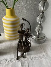6.5h bronze sculpture of father and son fishing  picture