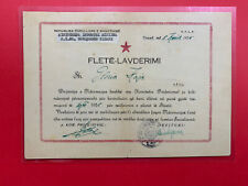 RARE ALBANIAN DOCUMENT HONOR CERTIFICATE COMMUNISM TIME 1946 picture