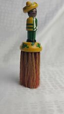 Vintage Rhody Brush Co. Wood Mexican Man Clothing Brush  picture