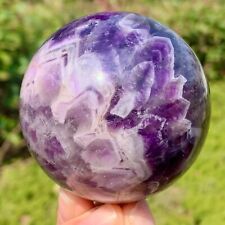 298G  Top Natural Dream Amethyst Sphere Polished Quartz Crystal Ball Healing picture