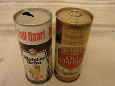 2 DIFF. 16 OZ. PULL TAB BEER CAN MEISTER-BRAU - OLD CHICAGO NICE DEAL CLEAN CANS picture